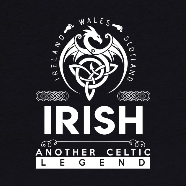 Irish Name T Shirt - Another Celtic Legend Irish Dragon Gift Item by harpermargy8920